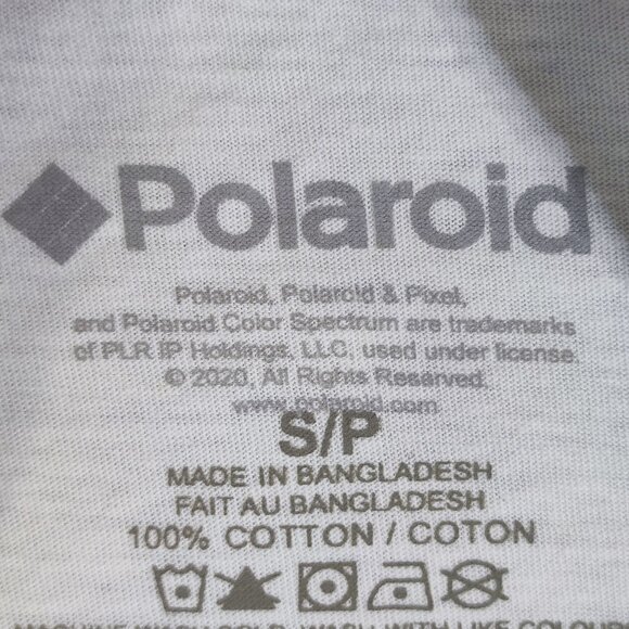 Polaroid T-shirt unisex size S white with graphic design - Picture 4 of 8